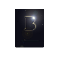 「B」を元に、日食をモチーフにしたロゴマーク
